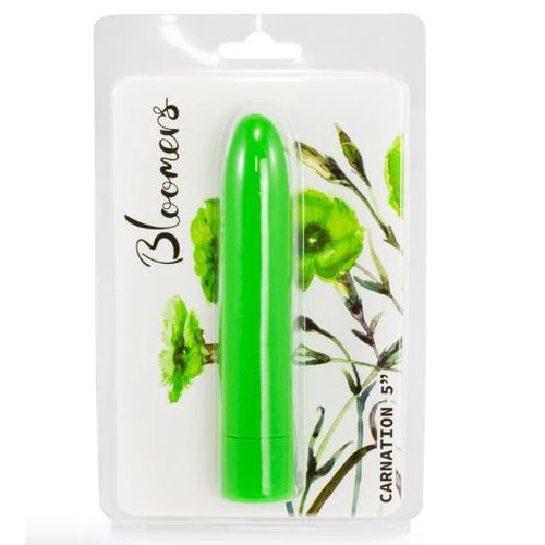 BLOOMERS CARNATION VIBRATOR 5IN GREEN - FRBLMR010035