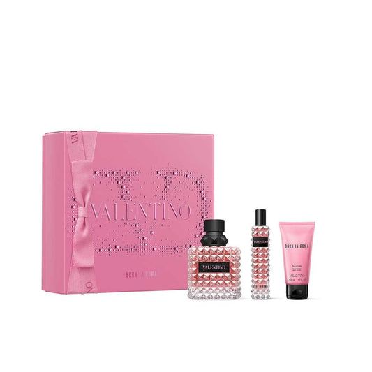 BORN IN ROMA 3PC SET, WOMEN'S GIFT SET, EDP-Pinkfoxxx