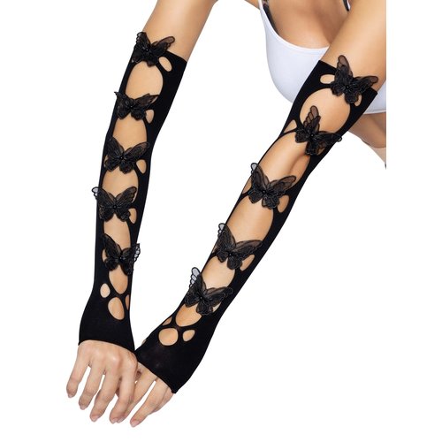 Butterfly Cut Out Arm Warmers - 2674 00122