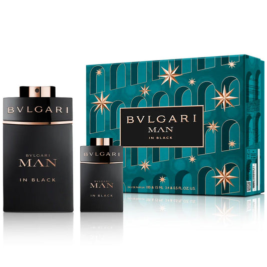 BVLGARI MAN IN BLACK 2PC SET, MEN'S GIFT SET, EDP-Pinkfoxxx