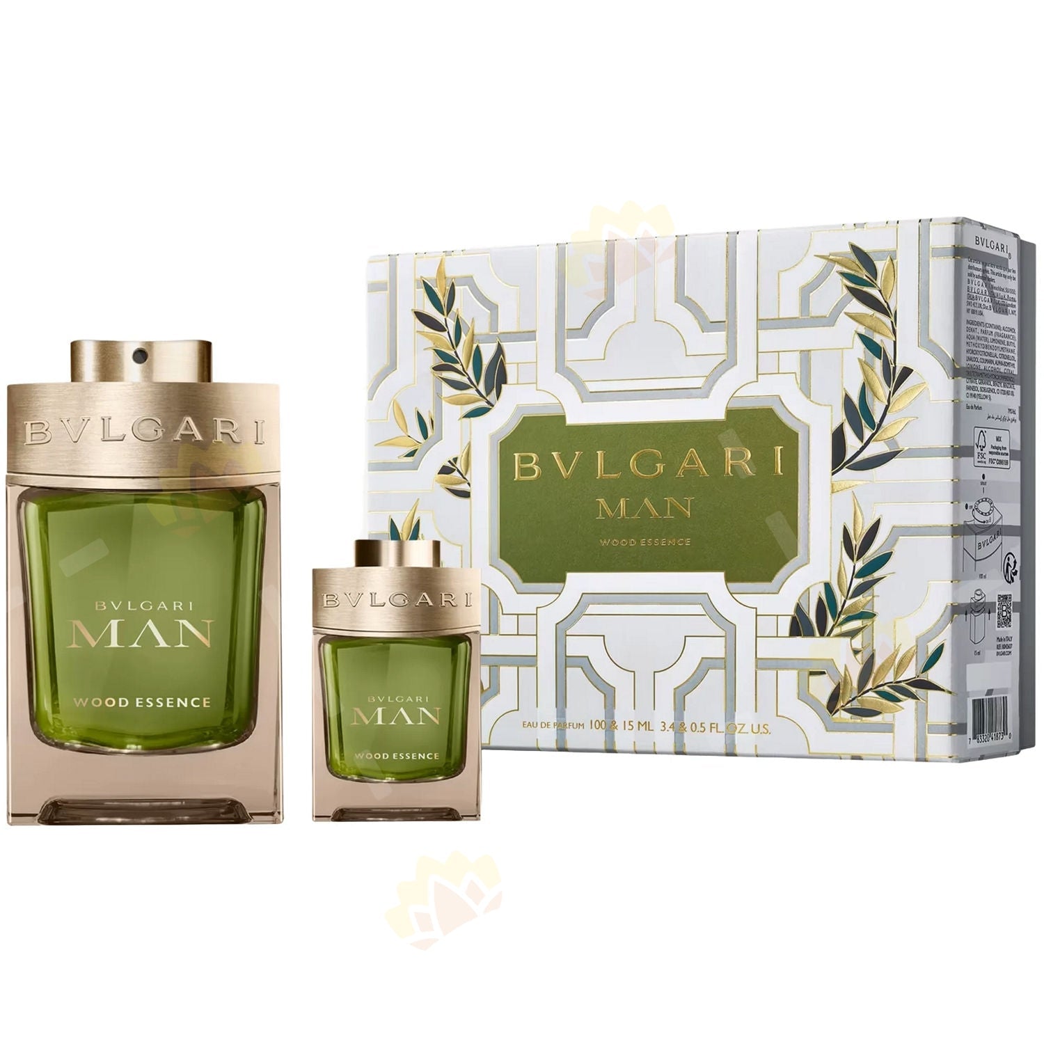 BVLGARI MAN WOOD ESSENC 2PC SET, MEN'S GIFT SET, EDP-Pinkfoxxx