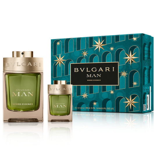 BVLGARI MAN WOOD ESSENCE 2PC SET, MEN'S GIFT SET, EDP-Pinkfoxxx