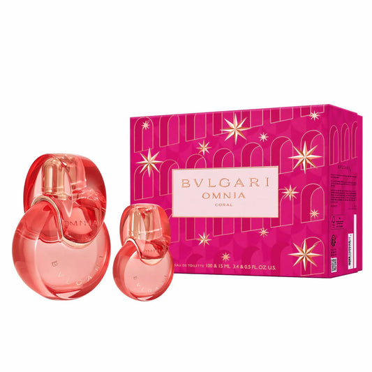 BVLGARI OMNIA CORAL 2PC SET, WOMEN'S GIFT SET, EDT-Pinkfoxxx