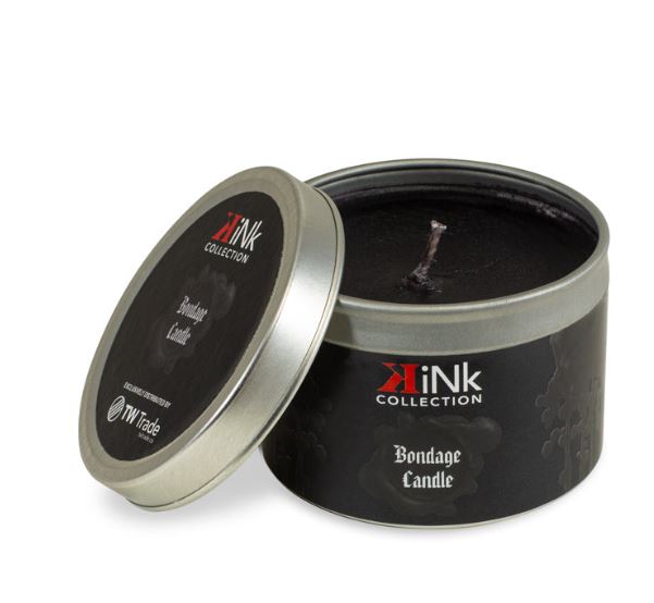 KINK SENSUAL BONDAGE CANDLE 4OZ BLACK - FRKINK002020