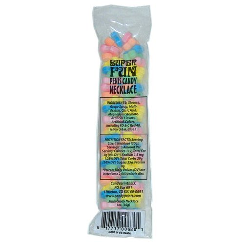 CANDY PENIS NECKLACE DISPLAY 24PC