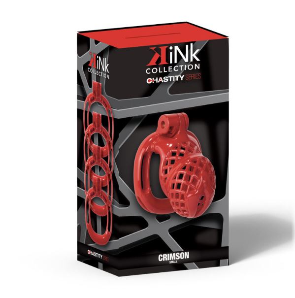 KINK CHASTITY CRIMSON COCK CAGE S RED - FRKINK002275
