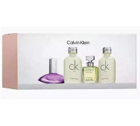 CK MINI EUPHORIA + CK ONE + ETERNITY + CK ONE, WOMEN'S GIFT SET, 4 PC SET-Pinkfoxxx