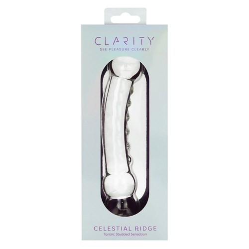 Clarity Glass Dildo Celestial Ridge