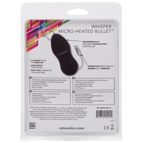 Classic Whisper Micro-Heated Bullet-Black