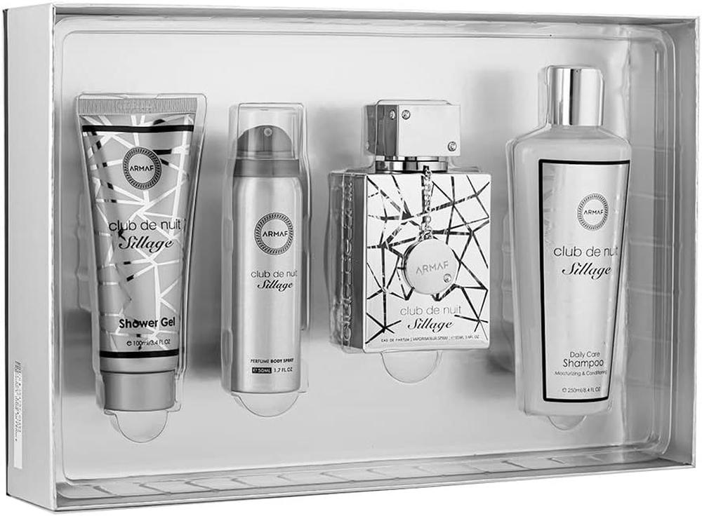 CLUB SILLAGE 4PC SET, MEN'S GIFT SET, EDP-Pinkfoxxx