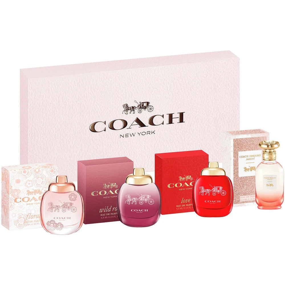 COACH 4PC MINI SET, WOMEN'S GIFT SET, EDP-Pinkfoxxx