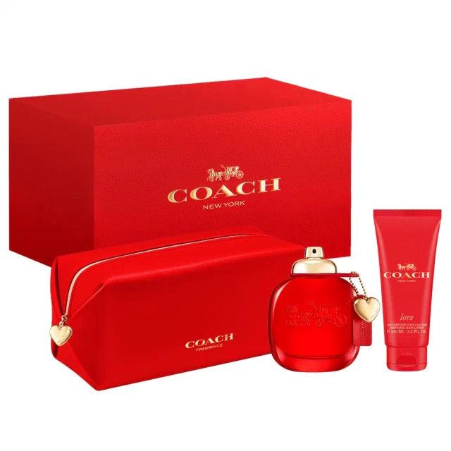 COACH LOVE 3PC SET, WOMEN'S GIFT SET, EDP-Pinkfoxxx