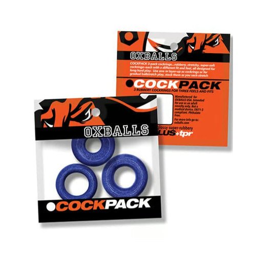 COCKPACK 3 PACK BLUE FIRE - OX3210BLF