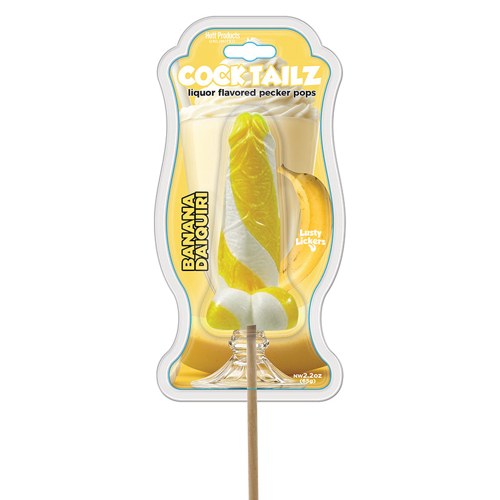 Cocktailz Liquor Flavored Pecker Pops Banana Daiquiri