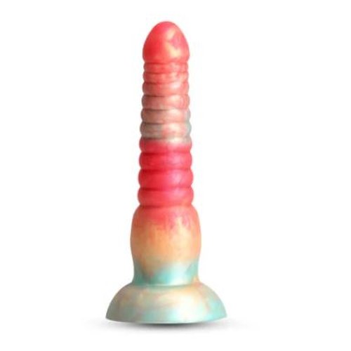 COLOURS STACKED 6IN DILDO RED/GOLD - NSN041201