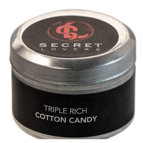SECRET LOVERS COTTON CANDY MINI EDIBLE MASSAGE CANDLE 1OZ - FRSL001063