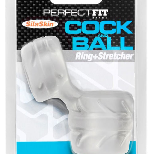 PERFECT FIT SILISKIN COCK & BA BALL CLEAR - PERCR12C
