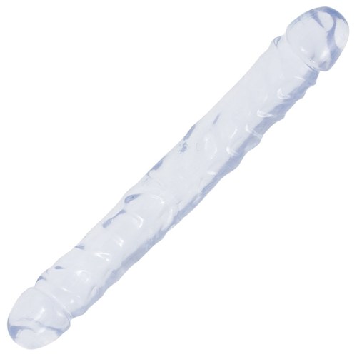 Crystal Jellies Double Dong-Clear 12