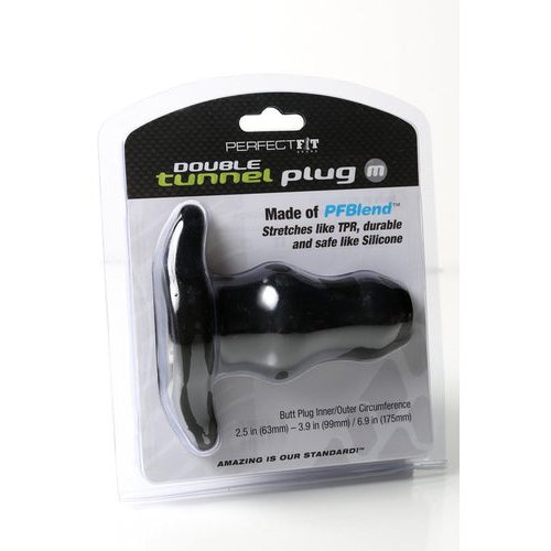 D-TUNNEL PLUG MEDIUM BLACK - PERHP07B