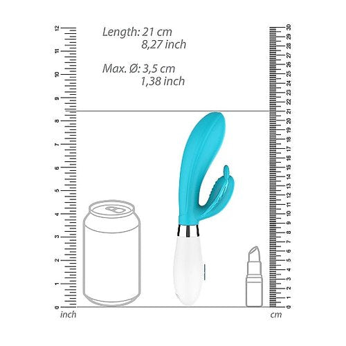 (D)ALEXIOS BUTTERFLY & G-SPOT VIBRATOR TURQUOISE - SHTLUM004TUR