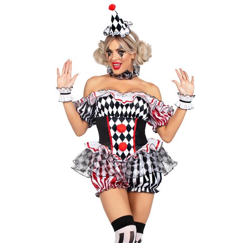 Darling Harlequin Clown Costume - 87237 10125