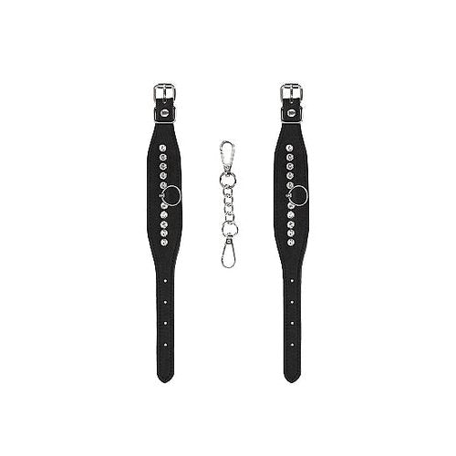 DIAMOND STUDDED WRIST CUFFS - SHTOU570BLK