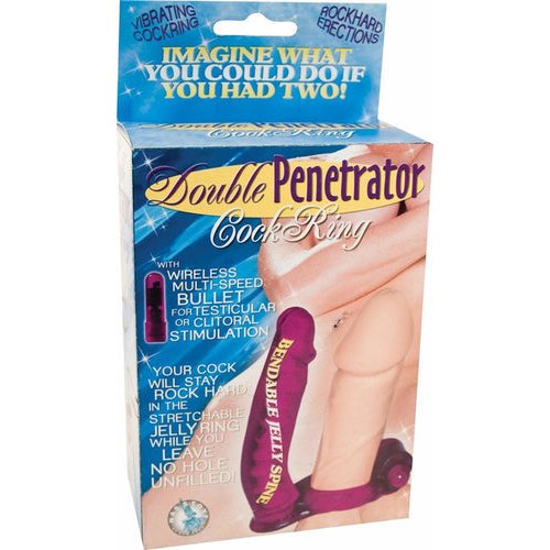 DOUBLE PENETRATOR COCKRING PURPLE