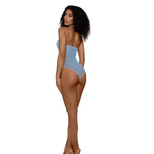 DREAMGIRL PLUS ASHLEY TEDDY ARCTIC BLUE OS - DG14315ARCBOS