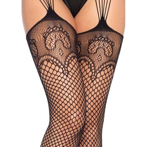 Duchess Garter Belt Fishnet Stockings - 1063 00122