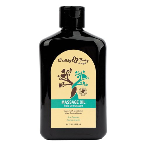 Earthly Body at Night Aphrodisiac Collection Massage Oil-Sea Jasmine 8.4oz