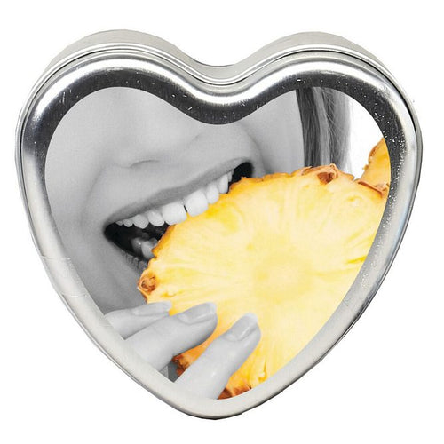 CANDLE 3-IN-1 HEART EDIBLE PINEAPPLE BREEZE 4.7 OZ - EBHSCK011