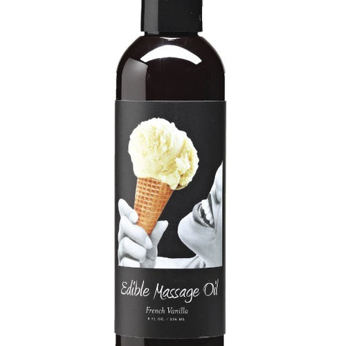 MASSAGE OIL EDIBLE VANILLA 8 OZ - EBMSE002