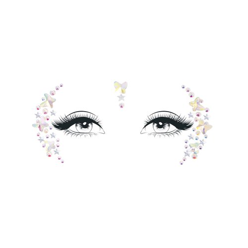 Elera Face Jewels Sticker - EYE044 18322