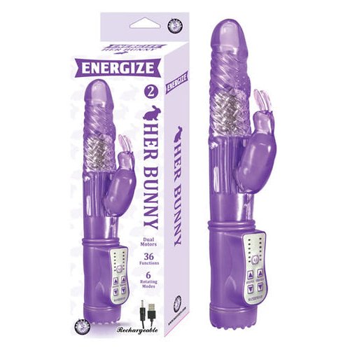 ENERGIZE HER BUNNY 2 PURPLE RABBIT VIBRATOR