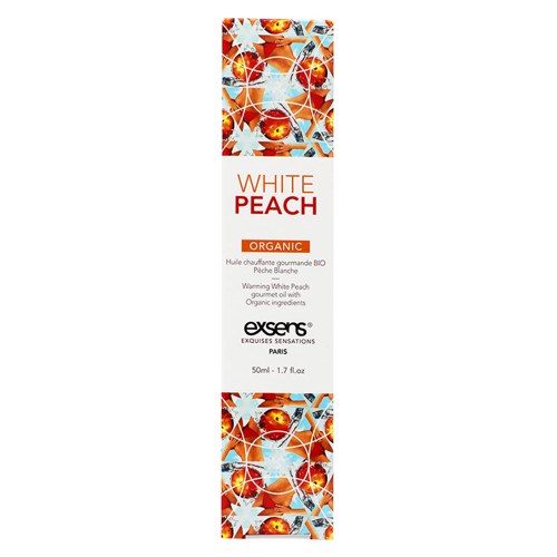 Exsens Organic Warming Gourmet Massage Oil-White Peach Organic 1.7oz