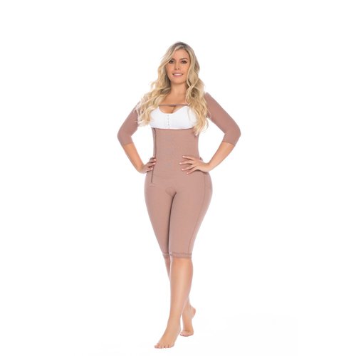 Girdle Abdomen Zipper Strap Knee. This girdle provides high control and contouring to the