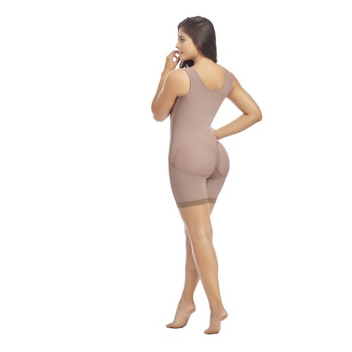 Body Garment With Sleeveless Bra. Sleeveless shapewear with full coverage Bra - snaps and