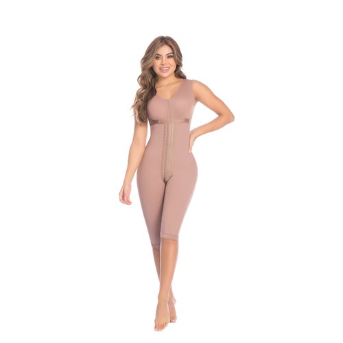 Body Garment Below Knee-Sleeveless-Bra. This shapewear helps with recovery, healing proces