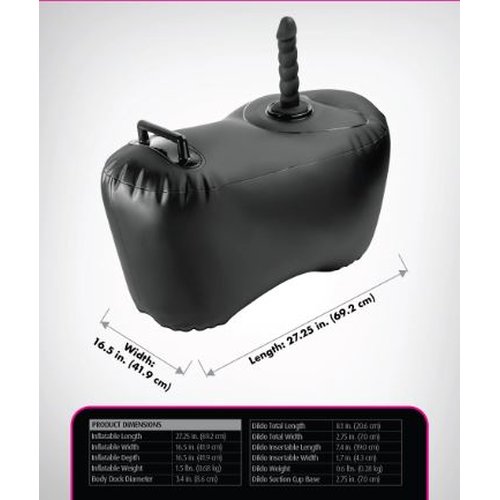FETISH FANTASY S/ BODY DOCK INFLATABLE LOVE SEAT BLK - PD447123