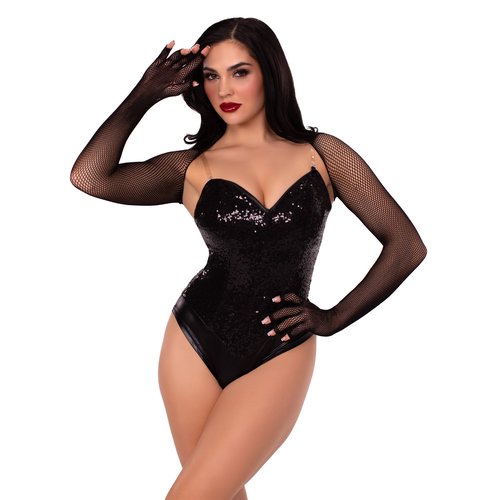 Fishnet Fingerless Shrug - 81590 00122