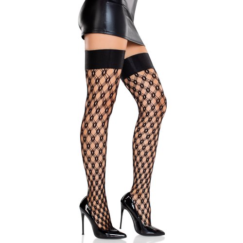 Gemma Eyelet Net Thigh Highs - 6218 00122