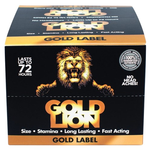 Gold Lion Liquid Shot Display of 12