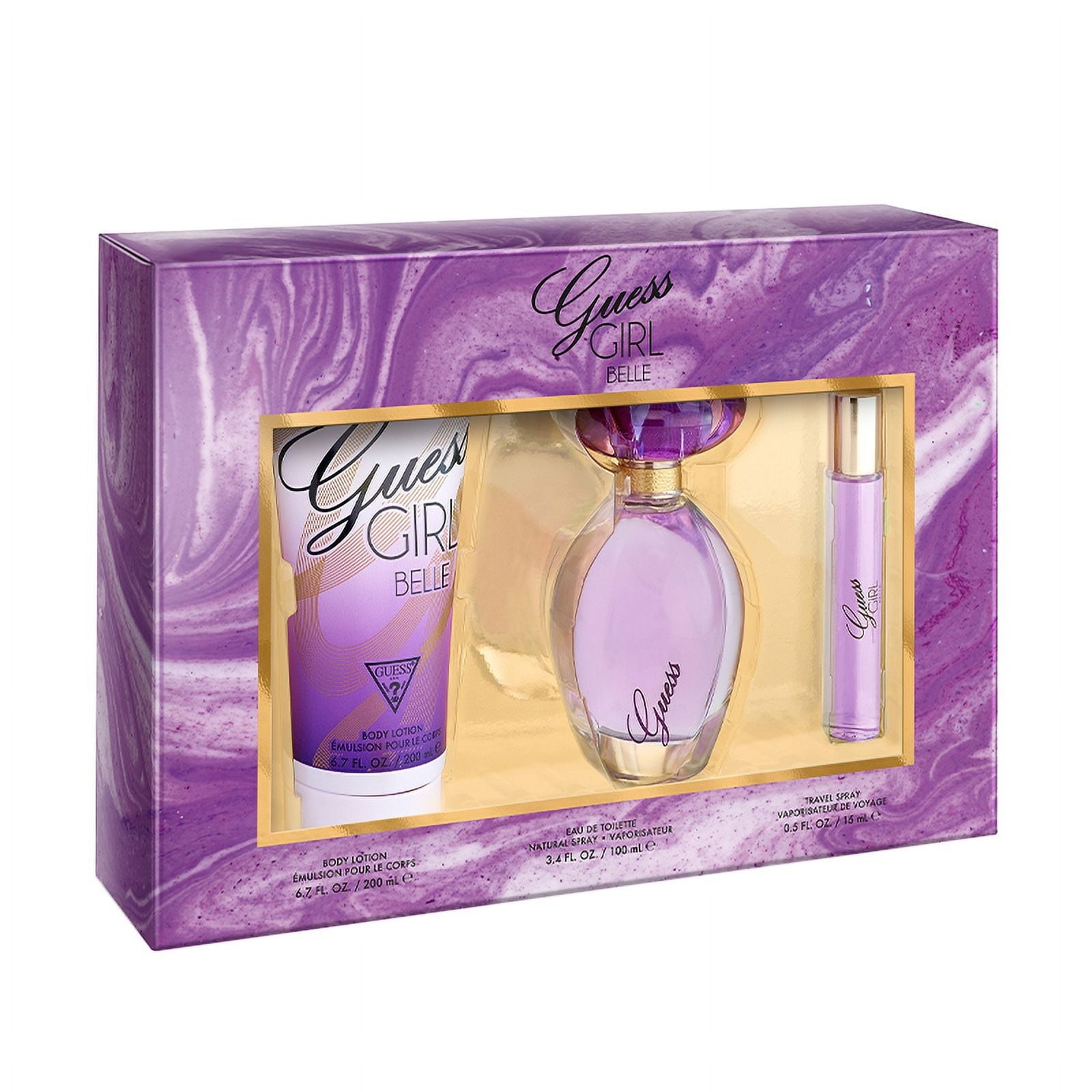 GUESS GIRL BELLE 3PC SET, MEN'S GIFT SET, EDT-Pinkfoxxx