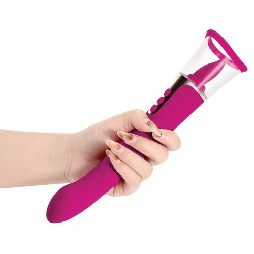 Honey Play Box Succion 3in1 Clitoral Sucking G Spot Vibrator-Wine