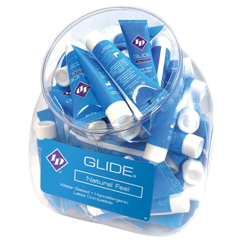ID Glide Natural Feel Lubricant 12ml Tubes Bowl of 72