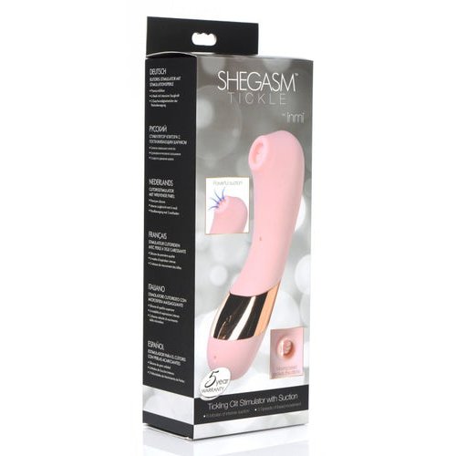 INMI SHEGASM TICKLING CLIT STIMULATOR W/ SUCTION - XRAF938