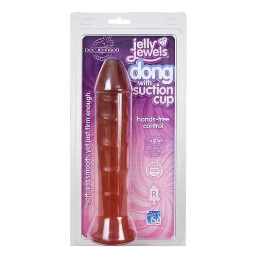 JELLY DONG W/SUCTION CUP RUBY