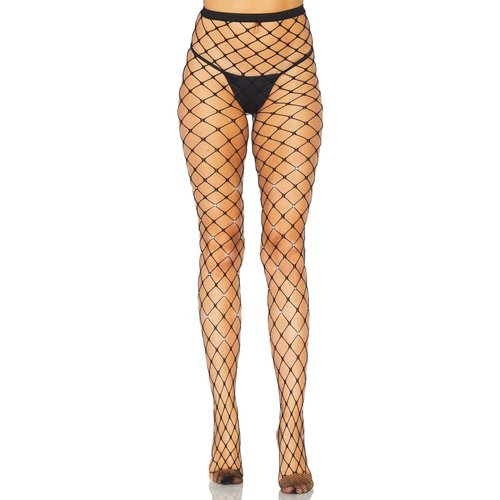 Jenelle Rhinestone Fence Net Tights - 9028 00122