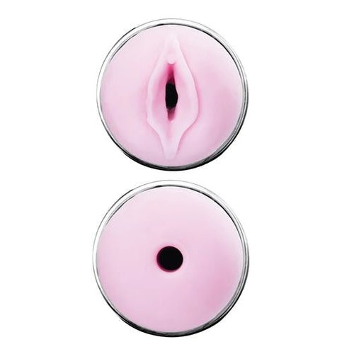 JERK MASTURBATION SLEEVE BLACK WITH PINK SLEEVE - VIS0809