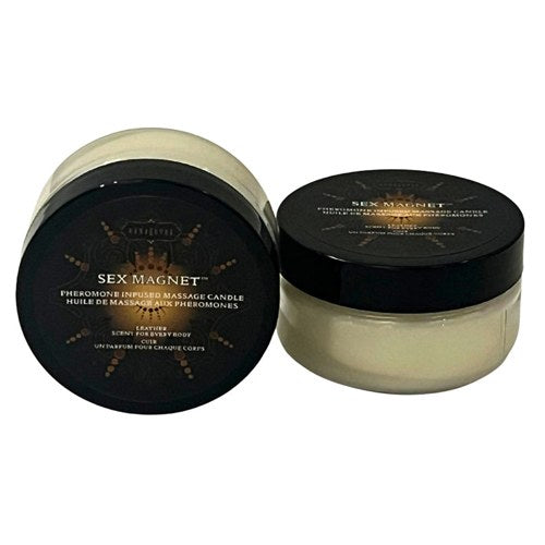 Kama Sutra Sex Magnet Pheromone Massage Candle Leather 1.7oz